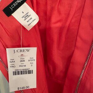 J.Crew Sundress Size 2 in beautiful tangerine color